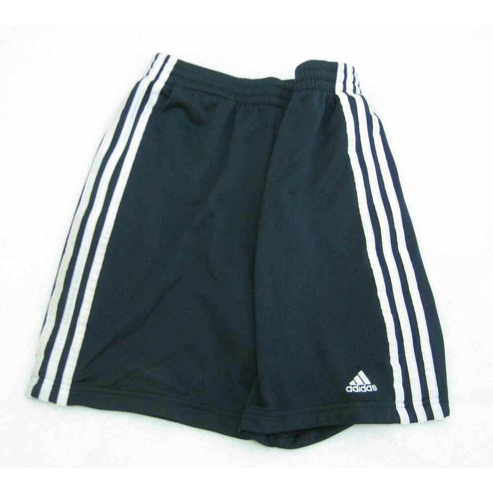 ADIDAS Boy's (Size Medium) Navy Blue Athletic Shorts Gym Fitness Sport 3-Stripes
